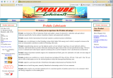 Prolube Lubricants Website Screen shot